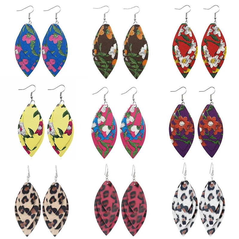 Women Ethnic Style Retro Multicolor Three-layer Leather Earrings Fashionable Bohemian Leather Earrings Jewelry
Women Ethnic Style Retro Multicolor Three-layer Leather Earrings Fashionable Bohemian Leather Earrings Jewelry