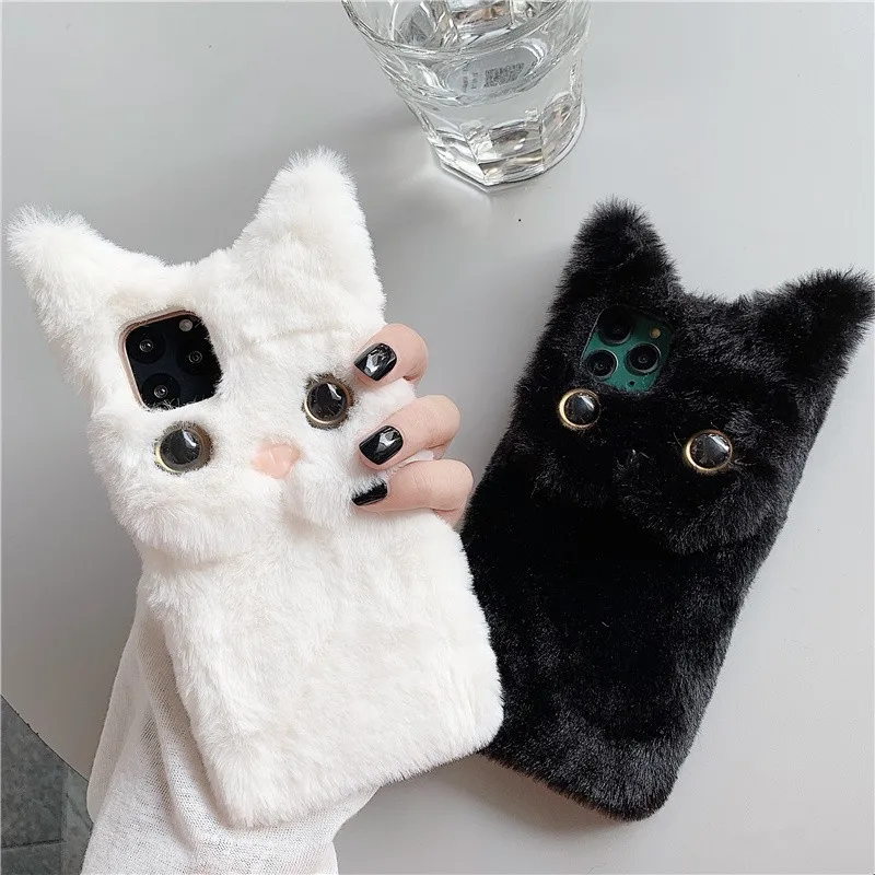 Fluffy cat Silicone Phone case For Apple iphone 12 Mini 12 Pro Max Case plush Fur kitty cover for iphone 11 Pro Max Case coque
Fluffy cat Silicone Phone case For Apple iphone 12 Mini 12 Pro Max Case plush Fur kitty cover for iphone 11 Pro Max Case coque