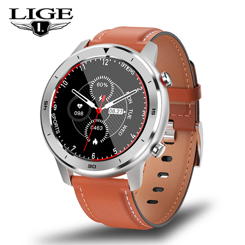 LIGE New IP68 Waterproof Smart Watch Men Heart Rate Blood Pressure Monitoring Full Touch Screen Music control Sport Smartwatch
LIGE New IP68 Waterproof Smart Watch Men Heart Rate Blood Pressure Monitoring Full Touch Screen Music control Sport Smartwatch