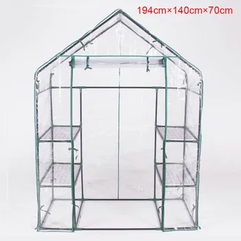 Large 194cmX140cmX70cm L*W*H Greenhouse Cover With Double Shelves Hood Removable PVC Cover Protection Warmth Roll Up Riper
Large 194cmX140cmX70cm L*W*H Greenhouse Cover With Double Shelves Hood Removable PVC Cover Protection Warmth Roll Up Riper