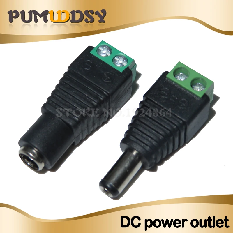 Фото 5PCS male and female DC Power plug 5.5 x 2.1MM 5.5*2.5MM 3.5*1.35MM 12V 24V Jack Adapter Connector Plug CCTV 5.5x2.1 2.5 1.35 |