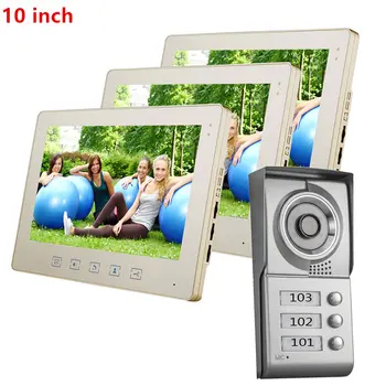 3/2 Units Apartment Video Intercom System 10/9/7 Inch Monitor Video Door Phone Intercom System Wired Home Video Doorbell kit
3/2 Units Apartment Video Intercom System 10/9/7 Inch Monitor Video Door Phone Intercom System Wired Home Video Doorbell kit