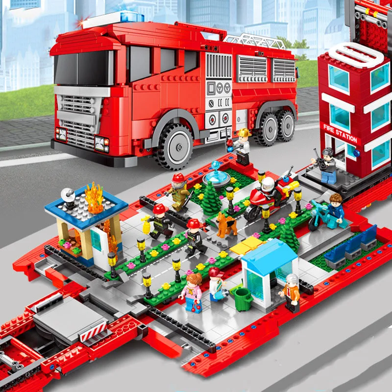 City Series Compatible Legoing Deformed Fire Truck Model Kit Children Diy Educational Assembled Building Blocks Brick Toys P41
City Series Compatible Legoing Deformed Fire Truck Model Kit Children Diy Educational Assembled Building Blocks Brick Toys P41