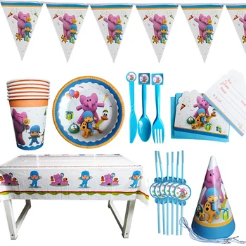 POCOYO party Children's theme birthday party decoration decorative paper cup dish flag tablecloth Party supplies decoration
POCOYO party Children's theme birthday party decoration decorative paper cup dish flag tablecloth Party supplies decoration