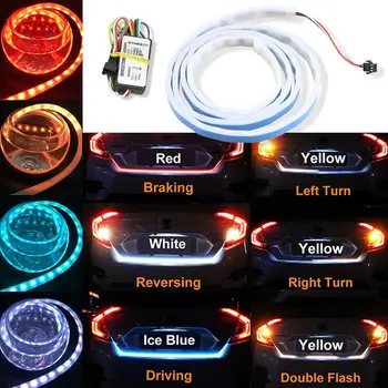 New LED Car Van Trunk Tailgate Tail Light Turn Signal Brake Running Flow Strip Lamp car accessories
New LED Car Van Trunk Tailgate Tail Light Turn Signal Brake Running Flow Strip Lamp car accessories