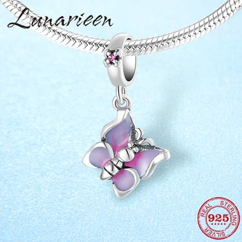 Authentic 925 Sterling Silver Purple enamel butterfly pendants beads Fit Original charms pandora beads Bracelet Jewelry
Authentic 925 Sterling Silver Purple enamel butterfly pendants beads Fit Original charms pandora beads Bracelet Jewelry