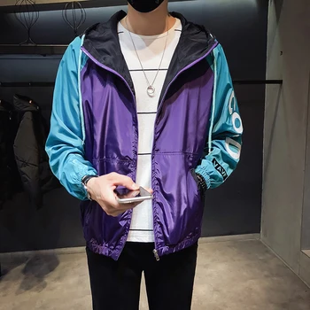 2020 Spring Mens Fashion Jacket Thin Slim Long Sleeve Jackets Hooded Windbreaker Zipper Outwear Army Brand Clothing 
2020 Spring Mens Fashion Jacket Thin Slim Long Sleeve Jackets Hooded Windbreaker Zipper Outwear Army Brand Clothing