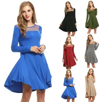 BacklakeGirls Elegant Round Neck Full Sleeve Mini Cocktail Dress Split Joint Women Dress For Cocktail Party Vestido De Festa
BacklakeGirls Elegant Round Neck Full Sleeve Mini Cocktail Dress Split Joint Women Dress For Cocktail Party Vestido De Festa