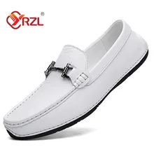 YRZL Fashion Men's Loafers 2021 Spring Autumn New White Leather Casual Moccasin Shoes Slip-on Flat Driving Shoes for Men
YRZL Fashion Men's Loafers 2021 Spring Autumn New White Leather Casual Moccasin Shoes Slip-on Flat Driving Shoes for Men