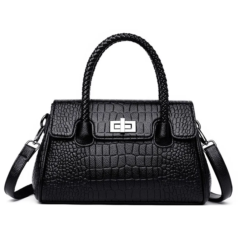 Genuine Leather Alligator Print Handbag Fashion European And American Style New Style Simple Mommy Bag Middle-aged WOMEN'S Bag C
Genuine Leather Alligator Print Handbag Fashion European And American Style New Style Simple Mommy Bag Middle-aged WOMEN'S Bag C