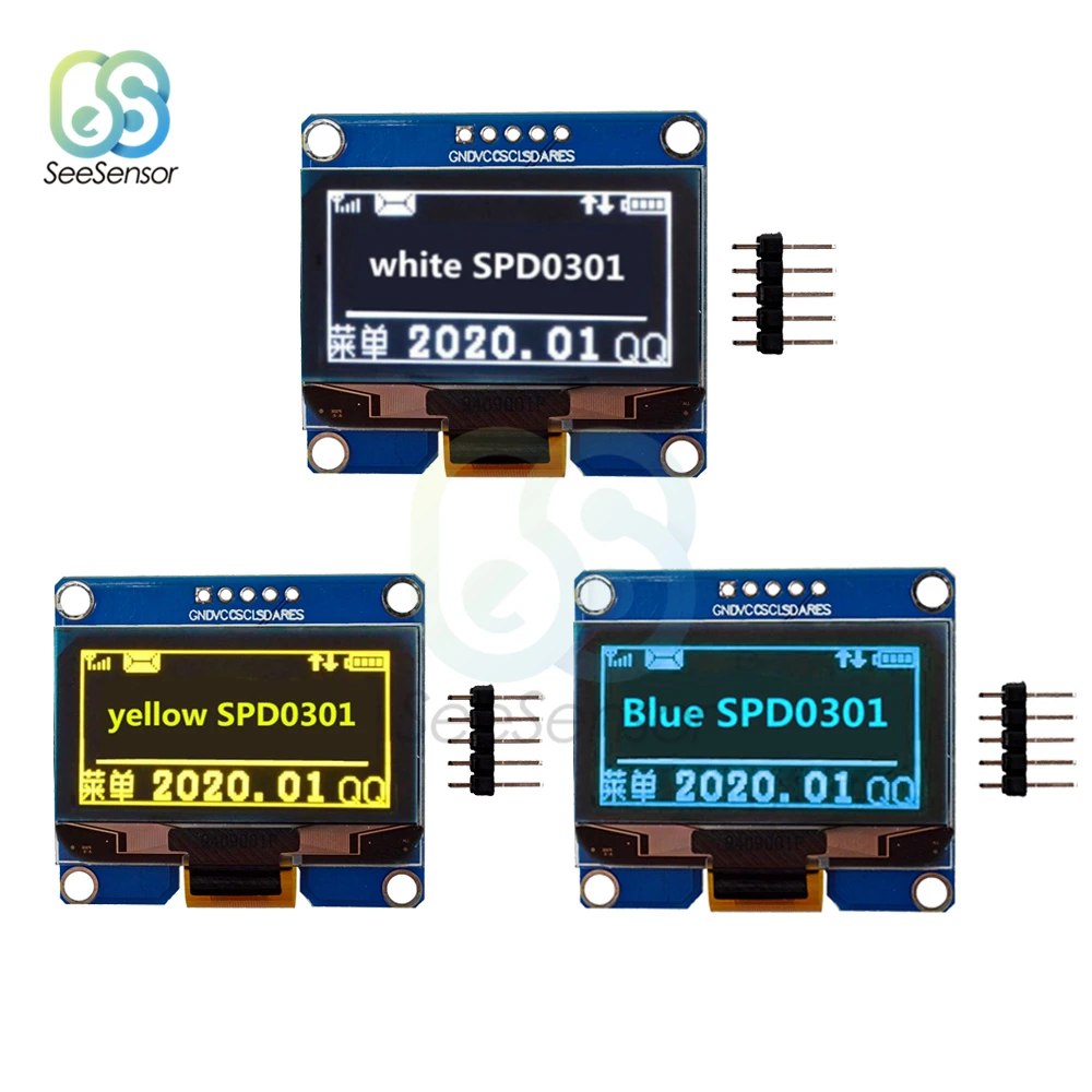 5Pin IPS 0.96 inch Yellow Blue White OLED Display Module 128X64 I2C IIC SPD0301 Driver 12864 LCD Screen Board 0.96" For Arduino
5Pin IPS 0.96 inch Yellow Blue White OLED Display Module 128X64 I2C IIC SPD0301 Driver 12864 LCD Screen Board 0.96" For Arduino