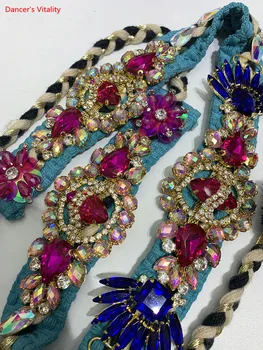 Belly Dance Waist Chain Performance Practice Accessories Anti-Scratch Luxury Inlaid with Diamonds Rhinestone Tassel Belt
Belly Dance Waist Chain Performance Practice Accessories Anti-Scratch Luxury Inlaid with Diamonds Rhinestone Tassel Belt