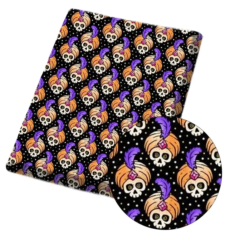 Xugar Printed Polyester Cotton Fabric 45*150cm Halloween Skull Cloth Fabrics DIY Craft Patchwork Home Textile Sewing Accessories
Xugar Printed Polyester Cotton Fabric 45*150cm Halloween Skull Cloth Fabrics DIY Craft Patchwork Home Textile Sewing Accessories