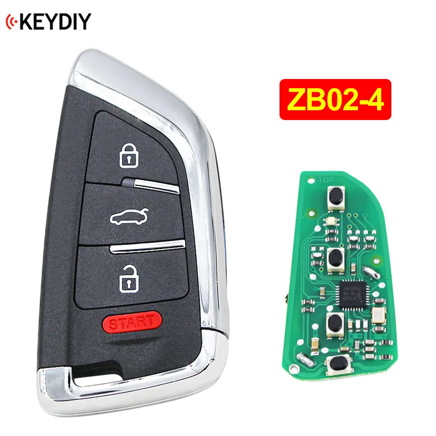 KEYDIY 4 Button Universal Smart Key ZB02-4 Car Key Remote Replacement for KD900 KD-X2 Mini KD Fit for More than 2000 Models
KEYDIY 4 Button Universal Smart Key ZB02-4 Car Key Remote Replacement for KD900 KD-X2 Mini KD Fit for More than 2000 Models