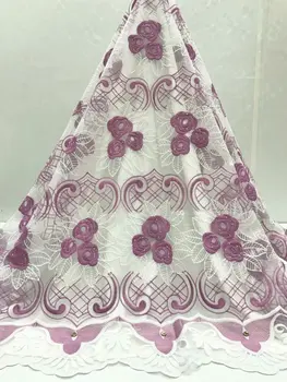 Latest 2019 African Lace Fabric With Rhinestones Nigerian Wedding Purple White Embroidered French Tulle Lace Material For Bridal
Latest 2019 African Lace Fabric With Rhinestones Nigerian Wedding Purple White Embroidered French Tulle Lace Material For Bridal