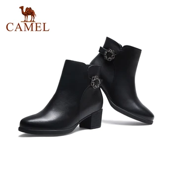 CAMEL White Ankle Boots Black Short Mid Thick Heels Boots Women Fashion Casula Comfortable 2020 Fall Winter Shoes Women
CAMEL White Ankle Boots Black Short Mid Thick Heels Boots Women Fashion Casula Comfortable 2020 Fall Winter Shoes Women