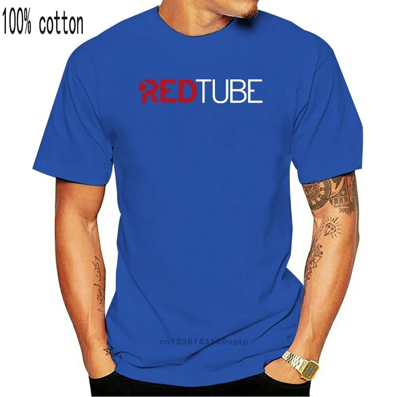 Фото Черная футболка-забавная рубашка с логотипом REDTUBE для мужчин размер S-6XL  | Мужские футболки (1005002221585356)