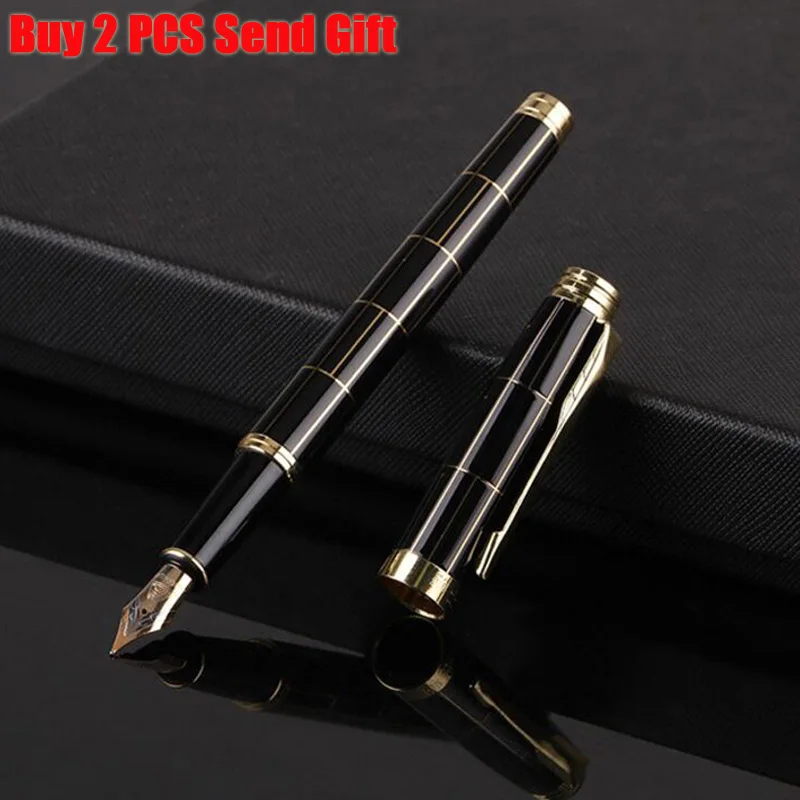 

New Arrival High Quality Luxury Business Men Writing Ink Fountain Pen Office Business Men Signature Pen Buy 2 Send Gift