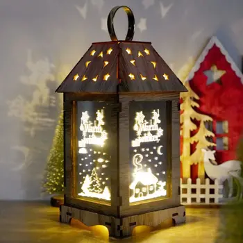 Wooden Merry Christmas LED Light Portable Hanging Lantern Home Garden Decoration Xmas Party Supplies
Wooden Merry Christmas LED Light Portable Hanging Lantern Home Garden Decoration Xmas Party Supplies