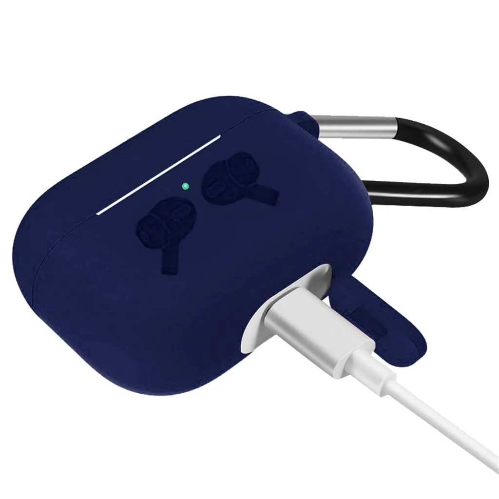 Ультратонкий чехол для наушников силиконовый защитный AirPods Pro 2019 беспроводной