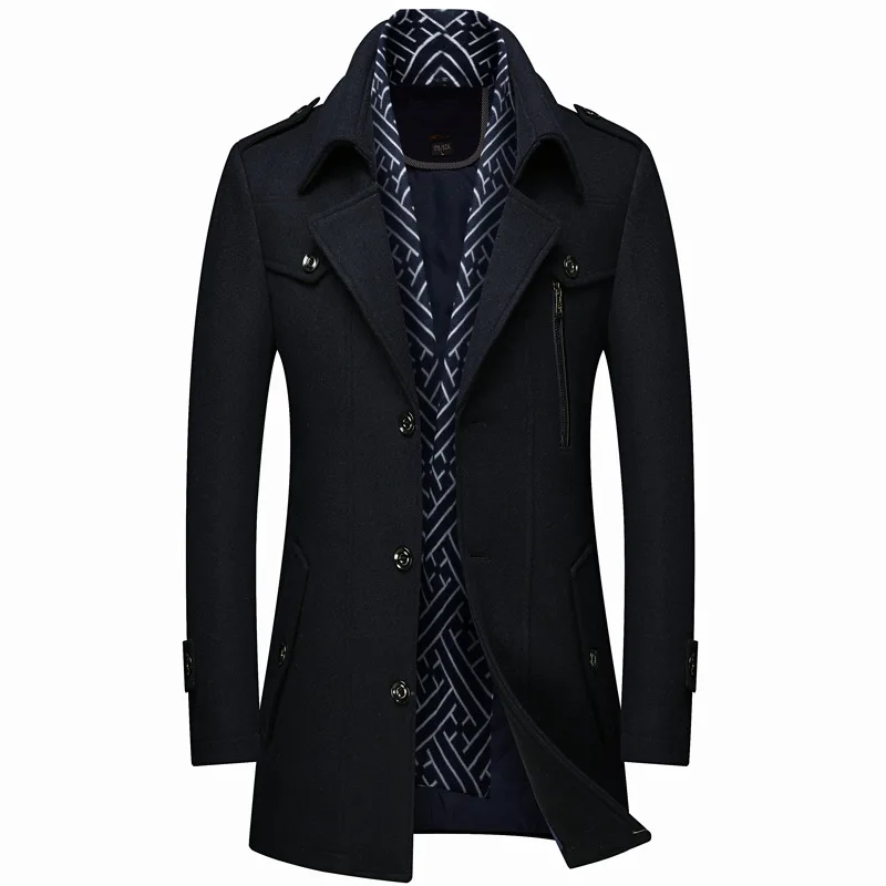 men'clothing 2021 fashion Thicken men's woolen woolen trench coat scarf collar mid-length woolen coat coat men's clothing
men'clothing 2021 fashion Thicken men's woolen woolen trench coat scarf collar mid-length woolen coat coat men's clothing