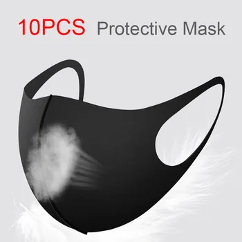 10PCS Adults Black Mouth Mask Washable Dustproof Reusable Anti-Pollen Non-disposable Breathable Protective Face Mask Anti-PM2.5 
10PCS Adults Black Mouth Mask Washable Dustproof Reusable Anti-Pollen Non-disposable Breathable Protective Face Mask Anti-PM2.5