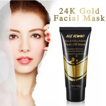 24K Gold Collagen Peel-Off Face Mask Bamboo charcoal Blackhead Remover Whitening Firming Skin Moisturizing Face Mask Skin Care 
24K Gold Collagen Peel-Off Face Mask Bamboo charcoal Blackhead Remover Whitening Firming Skin Moisturizing Face Mask Skin Care