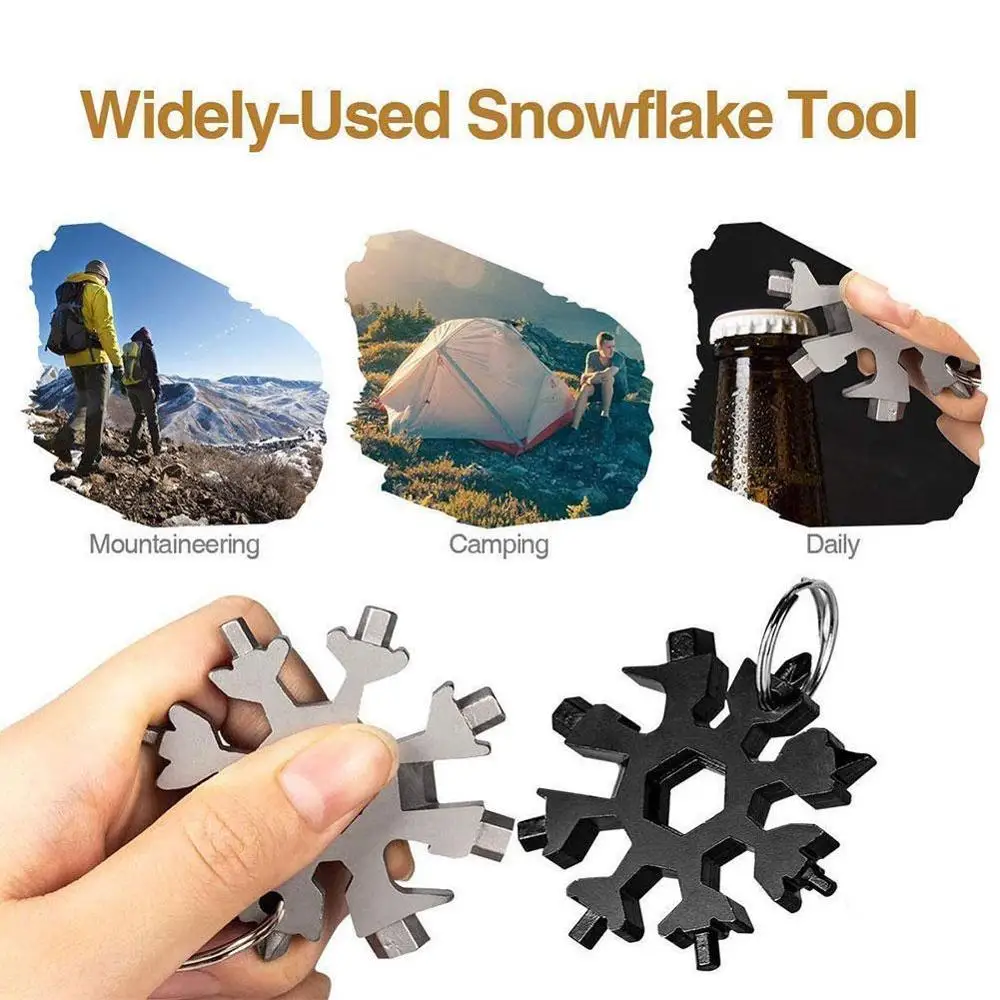 18 in 1 Snowflake Tool Card Multi-Function Wrenches Combination Portable Hex Wrench Multifunction Camp Survive Outdoor Tool
18 in 1 Snowflake Tool Card Multi-Function Wrenches Combination Portable Hex Wrench Multifunction Camp Survive Outdoor Tool