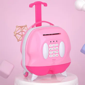 Electronic Piggy Bank ATM Password Money Box Cash Coins Saving ATM Bank Safe Box Auto Scroll Paper Banknote Gift For Kids 
Electronic Piggy Bank ATM Password Money Box Cash Coins Saving ATM Bank Safe Box Auto Scroll Paper Banknote Gift For Kids