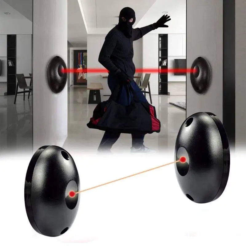 Single Beam Infrared Radiation Detector Automatic Door Light Sensor Burglar Alarm Single Light Infrared Alarm Detector HOT