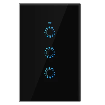 Smart WiFi Switch 3-Way WiFi Smart Press Remote Control Voice Controller For ALEXA ECHO, G-HOME, Tmall Genie, IFTTT
Smart WiFi Switch 3-Way WiFi Smart Press Remote Control Voice Controller For ALEXA ECHO, G-HOME, Tmall Genie, IFTTT