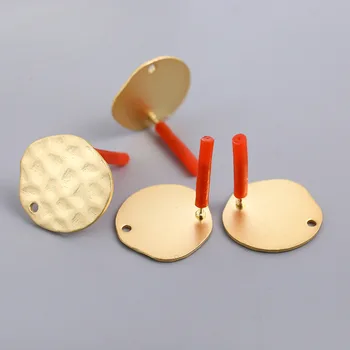 10pcs DIY Stud Earrings Connectors Handmade Golden Color Earrings Setting for Jewelry Making Accessories
10pcs DIY Stud Earrings Connectors Handmade Golden Color Earrings Setting for Jewelry Making Accessories