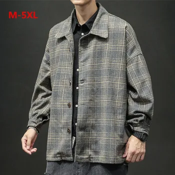 Men's New Winter Style Retro Checked Blouse Large Checked Sweater Coat Blouse autumn winter Portability Warm Dropshipping mascul
Men's New Winter Style Retro Checked Blouse Large Checked Sweater Coat Blouse autumn winter Portability Warm Dropshipping mascul