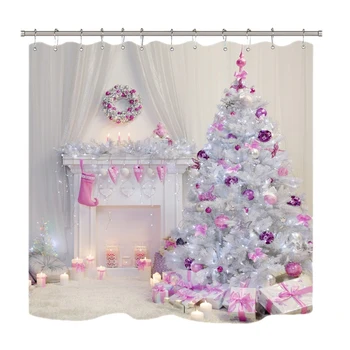 JEYL Waterproof Bathroom Shower Curtain Christmas Backdrop Snow Printing Bath Curtain Toilet Cover Mat Set Non-Slip Rugs
JEYL Waterproof Bathroom Shower Curtain Christmas Backdrop Snow Printing Bath Curtain Toilet Cover Mat Set Non-Slip Rugs