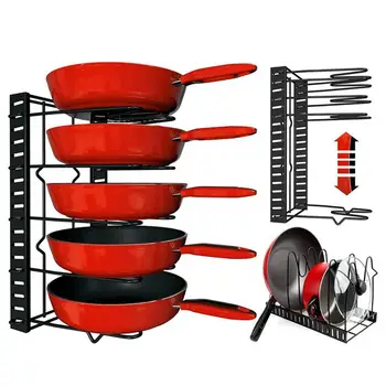 Kitchen Storage Rack Foldable Iron Kitchen Organizer Holder For Pan Pot Cutting Board Drying Cookware Pot Rack Organizer Rack
Kitchen Storage Rack Foldable Iron Kitchen Organizer Holder For Pan Pot Cutting Board Drying Cookware Pot Rack Organizer Rack