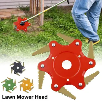 Gardening 6 Steel Lawn Mower Head Grass Trimmer Head Cutter Blade For Garden Lawn Machine Accessories Power Tools Easy Cut 
Gardening 6 Steel Lawn Mower Head Grass Trimmer Head Cutter Blade For Garden Lawn Machine Accessories Power Tools Easy Cut