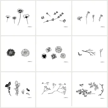 Wyuen 9 PCS/lot New Design Flower Series Fake Tattoo Leaf Plant Temporary Arm Tatoo Stickers for Women Body Art Tattoos JY-013
Wyuen 9 PCS/lot New Design Flower Series Fake Tattoo Leaf Plant Temporary Arm Tatoo Stickers for Women Body Art Tattoos JY-013