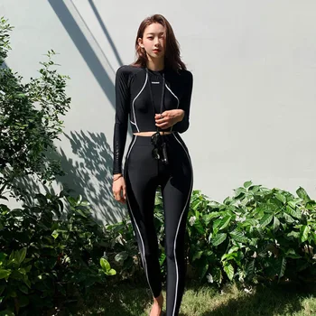 Swim Suit Swimsuit 2019 New Summer Clothes For Women Rushguard Surfing Clothing Surf Female Black Long Sleeve Three Piece Pants
Swim Suit Swimsuit 2019 New Summer Clothes For Women Rushguard Surfing Clothing Surf Female Black Long Sleeve Three Piece Pants