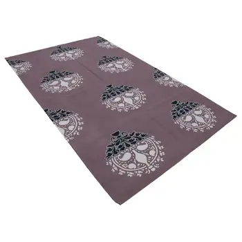 152x242 Cm Purple Handmade Dhurrie Rug-5x8 Ft 
152x242 Cm Purple Handmade Dhurrie Rug-5x8 Ft