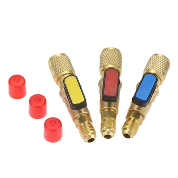 3Pcs/Set Brass R410A Refrigerant Straight Ball Valves AC Charging Hoses Brass 1/4 inch Male To 1/4 inch / 5/16 inch Female SAE V
3Pcs/Set Brass R410A Refrigerant Straight Ball Valves AC Charging Hoses Brass 1/4 inch Male To 1/4 inch / 5/16 inch Female SAE V