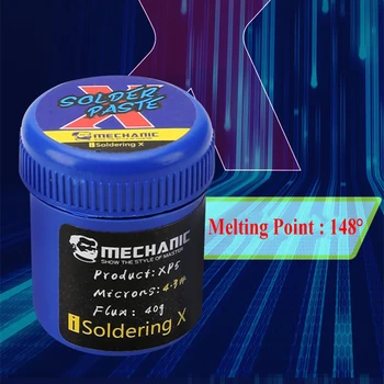 MECHANIC Solder Paste For iPhone X / XS / XSMAX/ XR Low Temperature 148 Degree Lead-free BGA Solder Paste Welding Paste Flux
MECHANIC Solder Paste For iPhone X / XS / XSMAX/ XR Low Temperature 148 Degree Lead-free BGA Solder Paste Welding Paste Flux