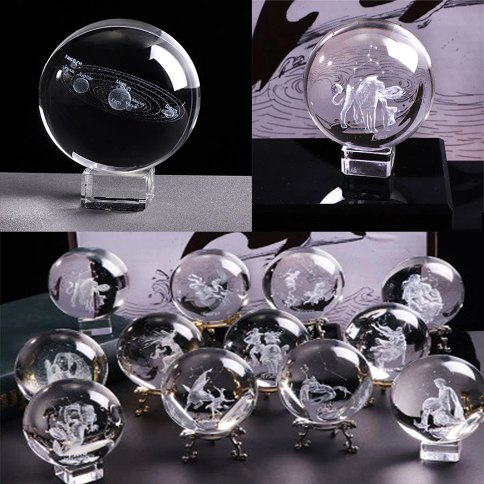 Personality Crystal Ball 12 Constellation Solar System Model Sphere Glass Globe Decoration Home Decoration Gift
Personality Crystal Ball 12 Constellation Solar System Model Sphere Glass Globe Decoration Home Decoration Gift