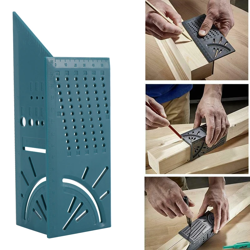 3D Angle Measuring Square Size Woodworking Measure Tool Line 90 Degree Gauge T-type Ruler Hole Scribing Gauge
3D Angle Measuring Square Size Woodworking Measure Tool Line 90 Degree Gauge T-type Ruler Hole Scribing Gauge