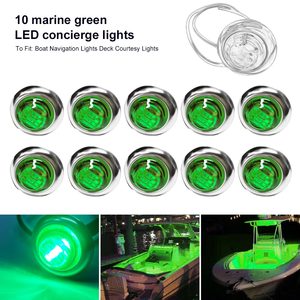 10pc 12V 3LED Boat Navigation Light Red White Blue Green Sailing Signal Light for Marine For Yacht Warning Side Marker Lights
10pc 12V 3LED Boat Navigation Light Red White Blue Green Sailing Signal Light for Marine For Yacht Warning Side Marker Lights