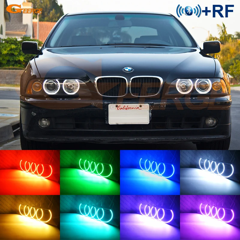 Для BMW E39 540i 530i 528i 525i 523i M5 2000 2004 facelift RF remote Bluetooth App ультра яркий многоцветный RGB led