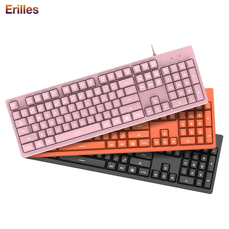 Gaming USB Wired Keyboard Glowing Keycap Mechanical Keyboard Backlit 104 Keys Keyboards Ergonomic Gamer Keyboard for PC Laptop
Gaming USB Wired Keyboard Glowing Keycap Mechanical Keyboard Backlit 104 Keys Keyboards Ergonomic Gamer Keyboard for PC Laptop