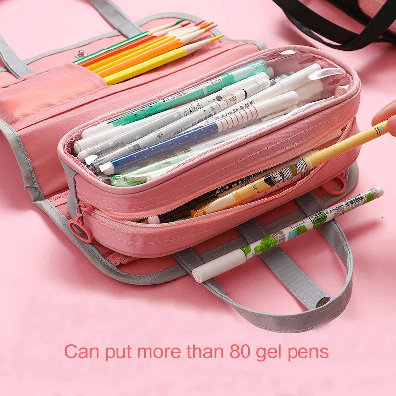 JIANWU 1PC Canvas Stretch Double Layer Large Pencil Case Capacity portable Pencil Box Cute pencil holder Kids School Stationery
JIANWU 1PC Canvas Stretch Double Layer Large Pencil Case Capacity portable Pencil Box Cute pencil holder Kids School Stationery