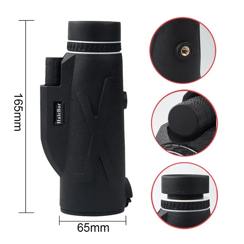 80x 100 Magnification Hiking Hunting Lens Monocular Telescope Portable Night Vision HD Binoculars Zoom Camping Waterproof Camera