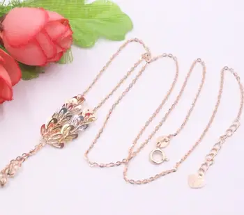 New Pure 18K Rose Gold Necklace Phoenix Feather Rolo Link Chain Necklace 17.71”'L
New Pure 18K Rose Gold Necklace Phoenix Feather Rolo Link Chain Necklace 17.71”'L