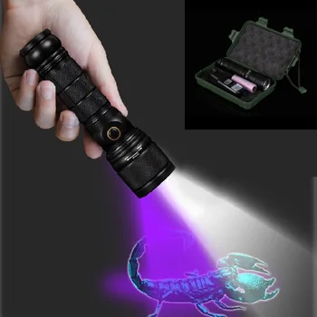 XANES 295 2 Modes LED Flashlight + Violet UV Flashlight Fluorescence Detection Light Zoomable Work Lamp Torch Lantern Portable
XANES 295 2 Modes LED Flashlight + Violet UV Flashlight Fluorescence Detection Light Zoomable Work Lamp Torch Lantern Portable